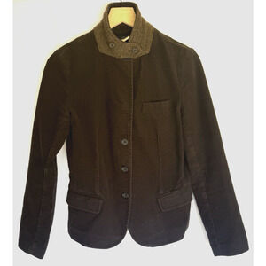 J. Crew Womens Y2K Velour Button Blazer Size M Academia Preppy Outdoor Jacket